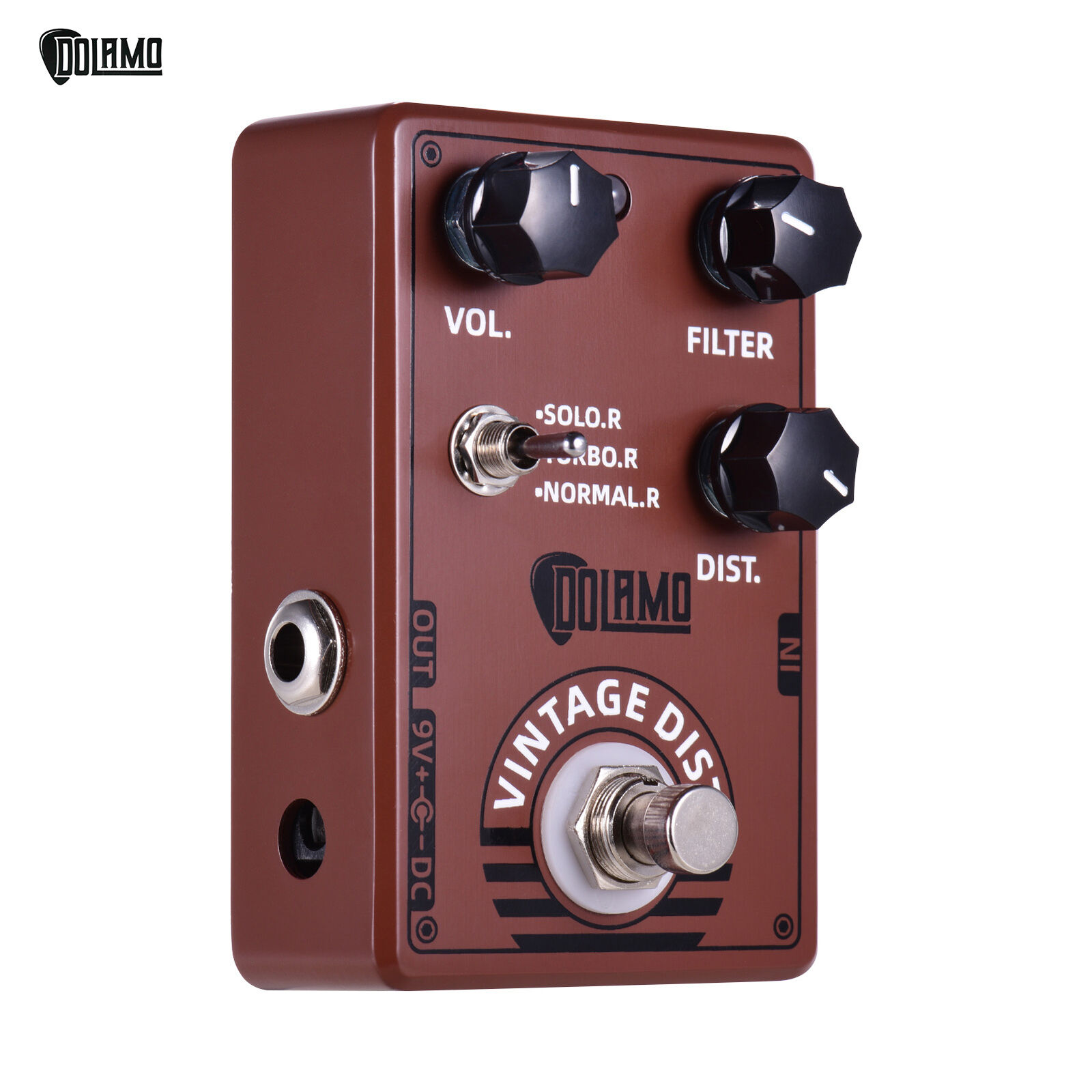 Electric Guitar Vintage Distortion Effect Pedal True Bypass 3 Way Selector R5N0