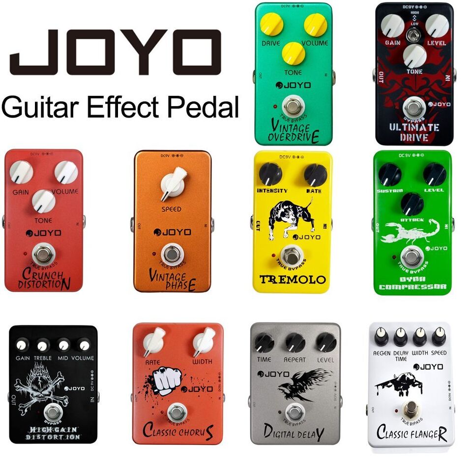 JOYO Electric Guitar Effects Pedal Distortion Overdrive Metal Shell True Bypass