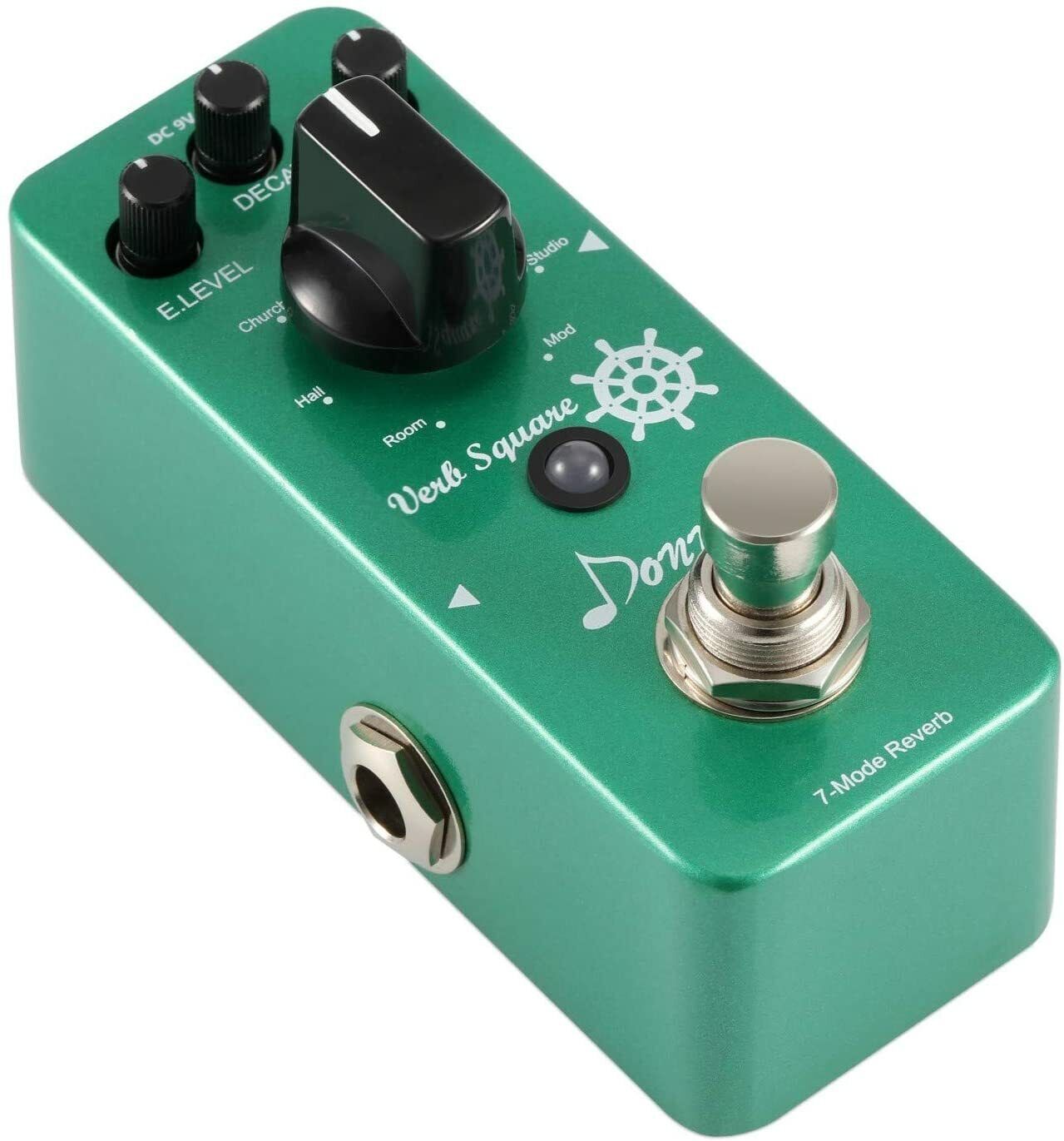 Donner Reverb Guitar Effect Pedal Digital with 7 Mode Room Hall Plate Spring Mod