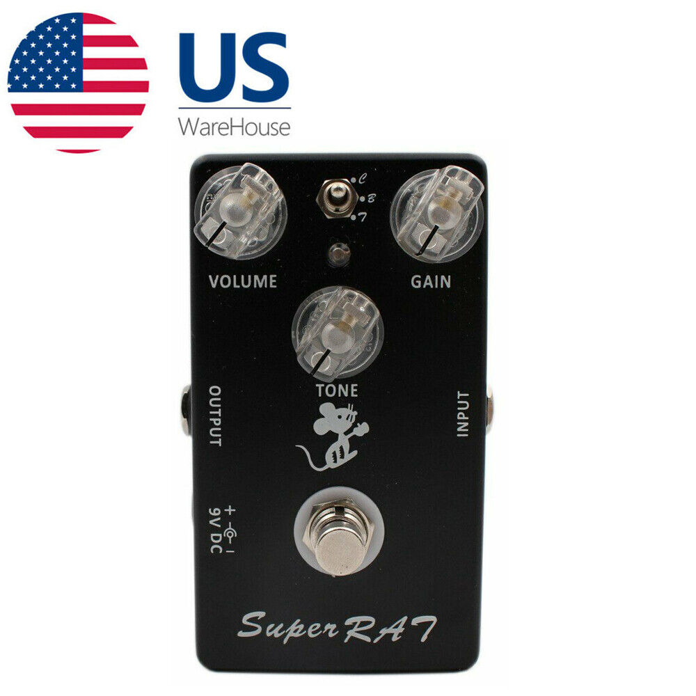 Mosky Super Rat Guitar Effect Pedal Hand-Made Three Mode Effects Classic Rat USA